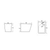 Біде підлогове Qtap Tern 550x360x410 White QT1744003CW