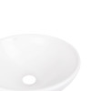Комплект Qtap Owl: Раковина накладна кругла 400х400х155 мм White + Донний клапан PU02