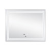 Дзеркало Qtap Mideya (DC-F614) 1000х800 з LED-підсвічуванням Touch, з антизапотіванням, з годинником, димером, рег. яскравості QT2078F614W
