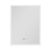 Дзеркало Qtap Mideya Classic 600х800 з LED-підсвічуванням Touch, з антизапотіванням, з годинником, димером, рег. яскравості QT2078F6151W