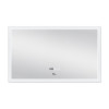 Дзеркало Qtap Mideya Classic 1000х600 з LED-підсвічуванням Touch, з антизапотіванням, з годинником, димером, рег. яскравості QT2078F615W