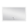 Дзеркало Qtap Mideya Classic 1000х600 з LED-підсвічуванням Touch, з антизапотіванням, з годинником, димером, рег. яскравості QT2078F615W