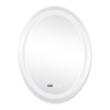Дзеркало Qtap Mideya (DC-F801) 600х800 з LED-підсвічуванням Touch, з антизапотіванням, з годинником, димером, рег. яскравості QT2078F801W