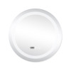 Дзеркало Qtap Mideya (DC-F803) R600 з LED-підсвічуванням Touch, з антизапотіванням, з годинником, димером, рег. яскравості QT2078F803W