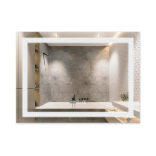Дзеркало Qtap Mideya (DC-F904) 800х600 з LED-підсвічуванням Touch, з димером, рег. яскравості QT2078F904W