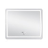 Дзеркало Qtap Mideya (DC-F910) 1000х800 з LED-підсвічуванням Touch, з антизапотіванням, з годинником, димером, рег. яскравості QT2078F910W