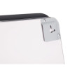 Дзеркало Qtap Mideya (DC-F911) 500х800 з LED-підсвічуванням Touch, з антизапотіванням, з годинником, димером, рег. яскравості QT2078F911W