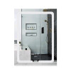 Дзеркало Qtap Mideya (DC-F936) 500х800 з LED-підсвічуванням Touch, з антизапотіванням, з годинником, димером, рег. яскравості QT2078F936W