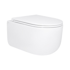 Унітаз підвісний Qtap Taurus безободковий з сидінням Soft-close QT2433084EUQW