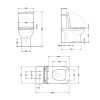 Унітаз підлоговий Qtap Stenava Rimless безобідковий з сидінням Soft-close WHITE QT27228303W