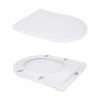 Унітаз підлоговий Qtap Vlasta Ultra Quiet безобідковий з сидінням Soft-close WHITE QT28228300W