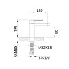 Змішувач для раковини Qtap Jay QTJAY270CRW45551 Chrome/White