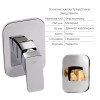 Комплект для душу Qtap Namesti Chrome: Змішувач для душу QTNAM6025102NC + Гігієнічний набір QTSETCRMA021 + Підключення QTCRMBH130