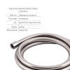 Комплект для душу Qtap Namesti Chrome: Змішувач QTNAM6225102NC + Лійки (QTRUC125CRM45954,QTHLA107CRM45784) + Шланг QTHADPVC200C + QTCRMBH130