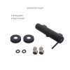 Комплект Qtap Robin Black Matt: Змішувач  QTROB4060102B + Тримач QT829910842854OB + Шланг QTHADPVCSQ160B + Лійка QTRUC125BLM45951