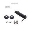 Комплект для душа Qtap Robin Black: Змішувачі QTROB4060102B+QTROB1060M102B+Тримач QT829910842854OB+Шланг QT054BL43074+Лійка QTRUC125BLM45776