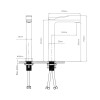 Змішувач для раковини Qtap Slavonice високий QTSLV10H42103C Chrome