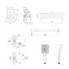 Комплект для душу Qtap Stenava Chrome: Змішувач QTST6245102DC + Лійки (QTRUC125CRM45954,QTHLA107CRM45784) + Шланг QTHADPVC200C + QTCRMBH130