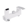 Душова система універсальна Qtap Swan Cascada на три споживача (з виливом) QTSWA111CRW45570 Chrome/White