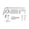Душова система універсальна Qtap Swan Cascada на три споживача (з виливом) QTSWA111CRW45570 Chrome/White