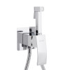 Набор для гігієнічного душу Qtap Swan Cascada прямокутний QTSWA262CRM45567 Chrome