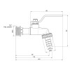 Кран поливальний SD Plus 3/4