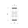 Перехідник обтискний SD Plus 16х16 SD152W1616
