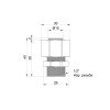 Перехідник обтискний SD Plus 20х1/2