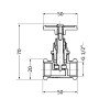 Вентиль латунний SD 15х1/2