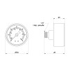 Манометр SD Plus 6 бар 1/4