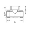 Трійник SD Plus 1/2