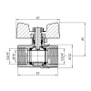Кран кульовий SD Plus 3/4