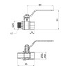 Кран кульовий SD Plus 1/2
