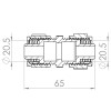 Муфта обтискна SD Forte 20 SF170W2020