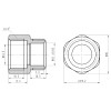 Муфта обтискна SD Forte 16х1/2