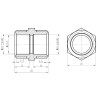 Муфта обтискна SD Forte 16х1/2