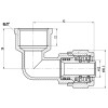 Кут обтискний SD Forte 16х1/2