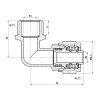 Кут обтискний SD Forte 16х1/2