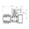 Кран кульовий обтискний SD Forte 20х3/4