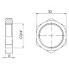 Контргайка SD Forte 3/4