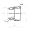 Муфта редукційна SD Forte 1/2