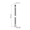 Шланг для підключення змішувача Thermo Alliance Standart (пара) 60 см NYLON M10x1/2