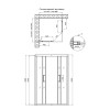 Душова кабіна Qtap Taurus BLA1099SC6 90х90 см, скло Clear 6 мм, покриття CalcLess, без піддона