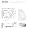 Ванна акрилова асиметрична Rima 160x100 L ( А0051003 )