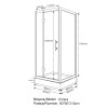 Душова кабіна INSANA CHIARA 90x90x210 мілкий піддон ( А0051352 )