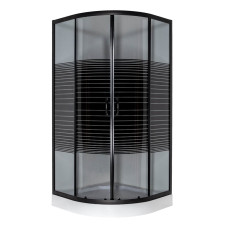 Душова кабіна VIVIA 091 Black s line JK New 90*90*191 мілкий піддон ( А0055604 )