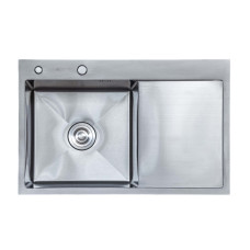 Мийка кухонна SIDER L 7850 з нержавіючої сталі 78*50*23 satin ( А0056975 )