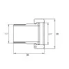 Комплект штуцерів 3/4″Вх1/2″З латунний LR433L OPTIMUM