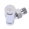 Кран вентильний кутовий з американкою SOLOMON 1/2″ CHROM 1845