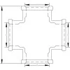 Хрестовина VIEGA 3180  3/4″ ВВВВ (320621)